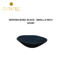 SERVING BOWL BLACK - SMALL 6 INCH