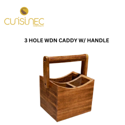 3 HOLE WDN CADDY WITH HANDLE