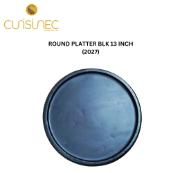 ROUND PLATTER BLACK 13 INCH
