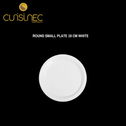ROUND SMALL PLATE 19 CM WHITE