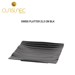 CUI SWISS PLATTER 21.5 CM BLK SVL