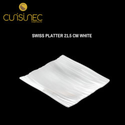 CUI SWISS PLATTER 21.5 CM WHITE SVL