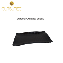 BAMBOO PLATTER 23 CM BLACK