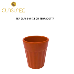 TEA GLASS 6.5*7.5 TERRACOTTA