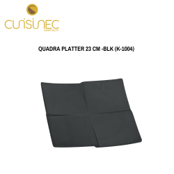 QUADRA PLATTER 23 CM -BLACK