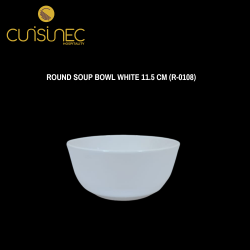 ROUND SOUP BOWL WHITE 11.5 CM