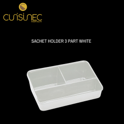 SACHET HOLDER 3 PART WHITE