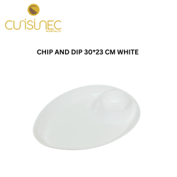 CHIP AND DIP 30*23 CM WHITE