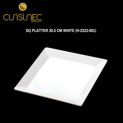 SQUARE PLATTER 30.5 CM WHITE