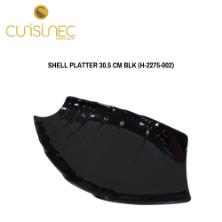 SHELL PLATTER 30.5 CM BLK
