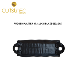 RUGGED PLATTER 34.3*12 CM BLACK