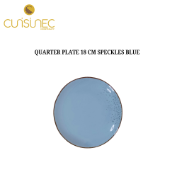 QUARTER PLATE 18 CM SPECKLES BLUE