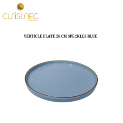 VERTICLE PLATE 26 CM SPECKLES BLUE