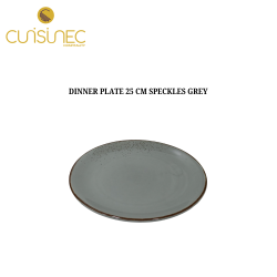 DINNER PLATE 25 CM SPECKLES GREY