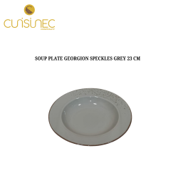 SOUP PLATE GEORGION SPECKLES GREY 23 CM