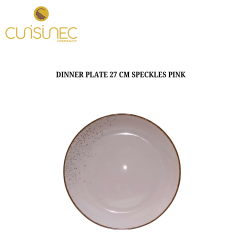 DINNER PLATE 27 CM SPECKLES PINK