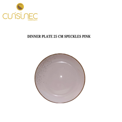 DINNER PLATE 25 CM SPECKLES PINK