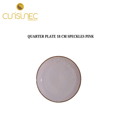 QUARTER PLATE 18 CM SPECKLES PINK