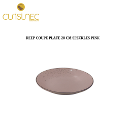 DEEP COUPE PLATE 20 CM SPECKLES PINK