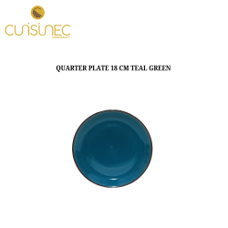 QUARTER PLATE 18 CM TEAL GREEN