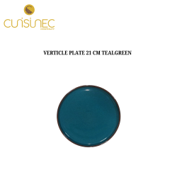 VERTICLE PLATE 21 CM TEALGREEN