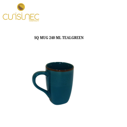 SQUARE MUG 240 ML TEALGREEN