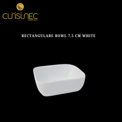 RECTANGULAR BOWL 7.5 CM WHITE