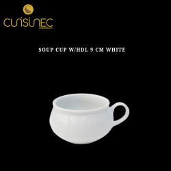 SOUP CUP W/HDL 9 CM WHITE