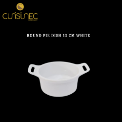 ROUND PIE DISH 13 CM WHITE