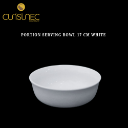 PORTION SERVING BOWL 17 CM WHITE