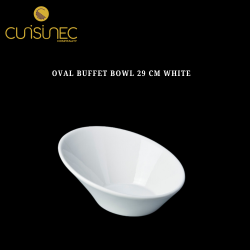 OVAL BUFFET BOWL 29 CM WHITE