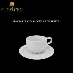 STACKABLE CUP SAUCER 8.5 CM WHITE