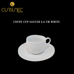 COUPE CUP SAUCER 6.6 CM WHITE