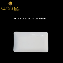 RECTANGLE PLATTER 31 CM WHITE