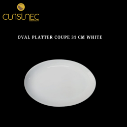 OVAL PLATTER COUPE 31 CM WHITE
