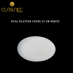 OVAL PLATTER COUPE 25 CM WHITE