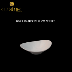 BOAT RAMEKIN 12 CM WHITE