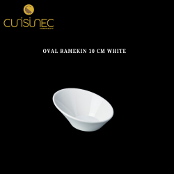 OVAL RAMEKIN 10 CM WHITE