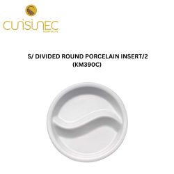 S/ DIVIDED ROUND PORCELAIN INSERT/2