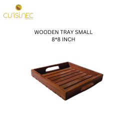 WOODEN TRAY SMALL 8*8INCH