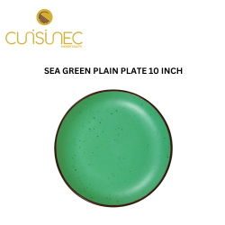 SEA GREEN PLAIN PLATE 10 INCH