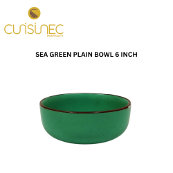 SEA GREEN PLAIN BOWL 6 INCH