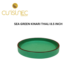 SEA GREEN KINARI THALI 8.5 INCH