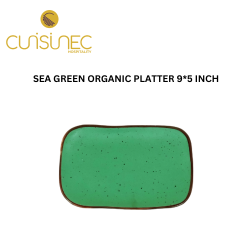 SEA GREEN ORGANIC PLATTER 9*5 INCH