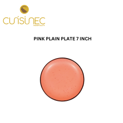 PINK PLAIN PLATE 7 INCH