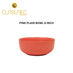 PINK PLAIN BOWL 6 INCH