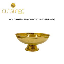 GOLD HMRD PUNCH BOWL MEDIUM