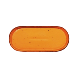 MUSTARD OVAL PLATTER 11*5.5 INCH
