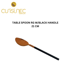 TABLE SPOON RG W/BLACK HANDLE 21 CM
