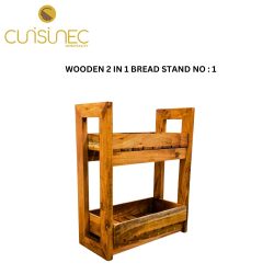 WOODEN 2 IN 1 BREAD STAND NO : 1